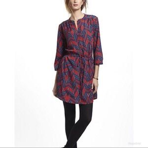Anthropologie Maeve Gregarious Garden Shirt dress